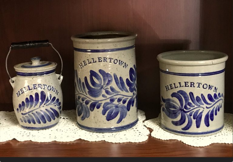 L-R Preserve Jar, $27.00; Wine Cooler, $40.00; Two-Quart Utensil Crock, $30.00