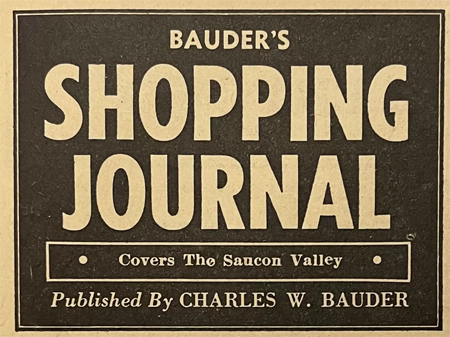 Bauder's Shopping Journal